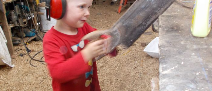 Henry at work
